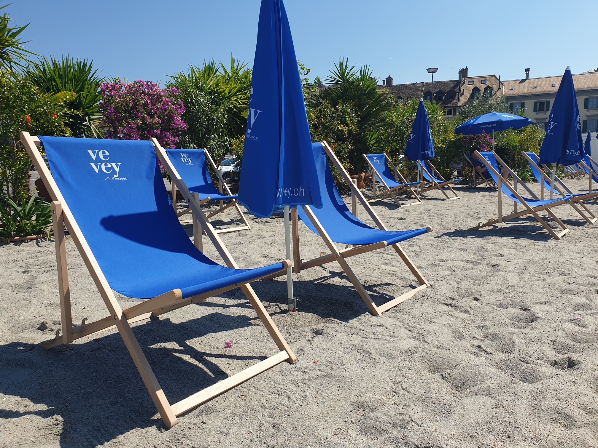Vevey retrouve sa plage de sable chaud